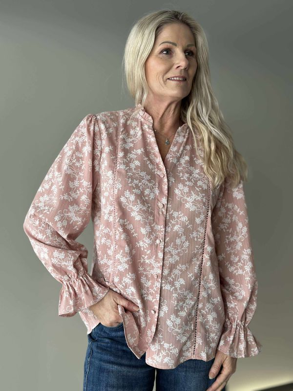 Carmen Bluse Rosa