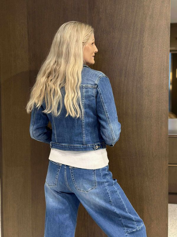 Mørk Denim Jakke