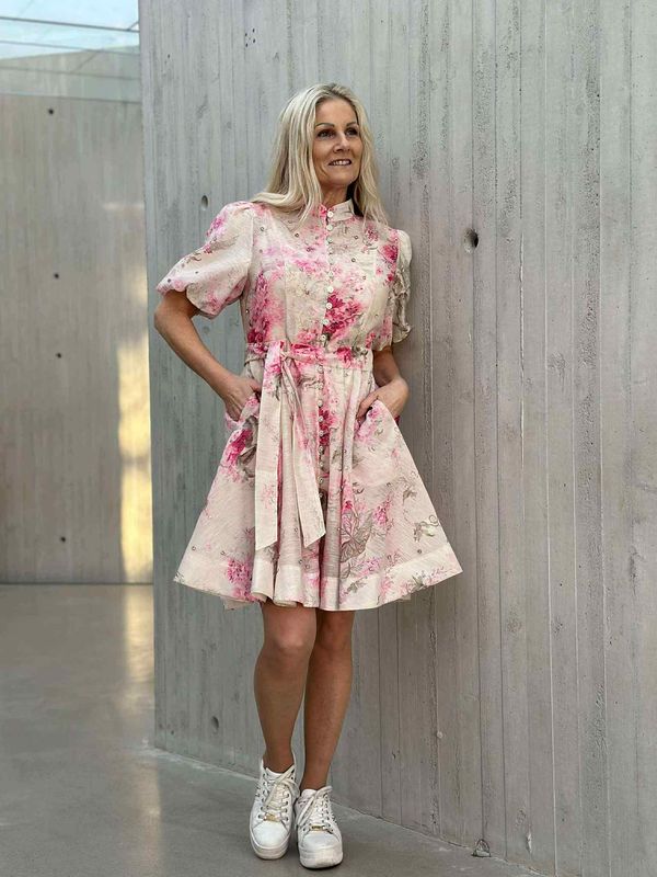 Valentina Kjole Kort Rosa