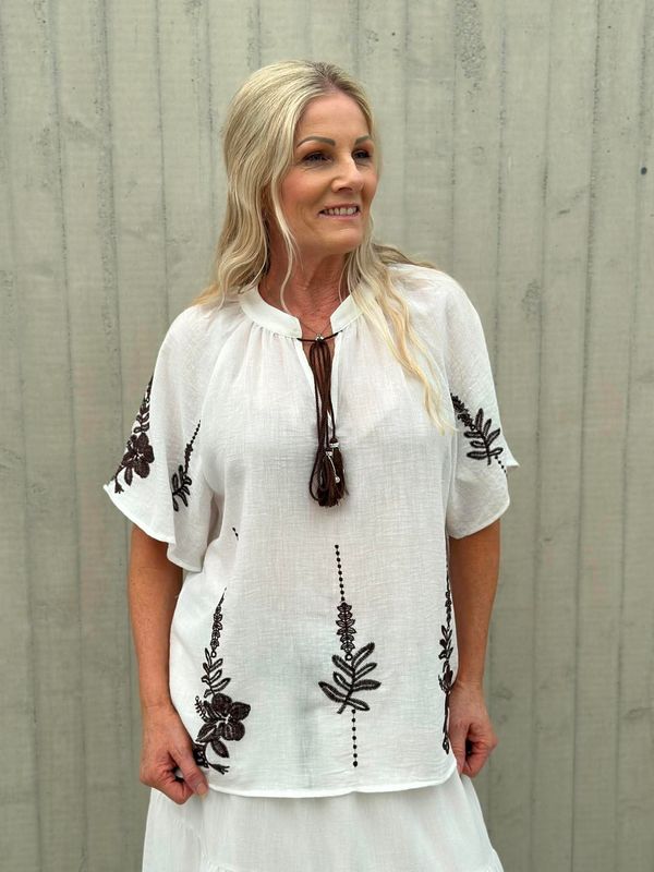 Lumina Bluse Coffee