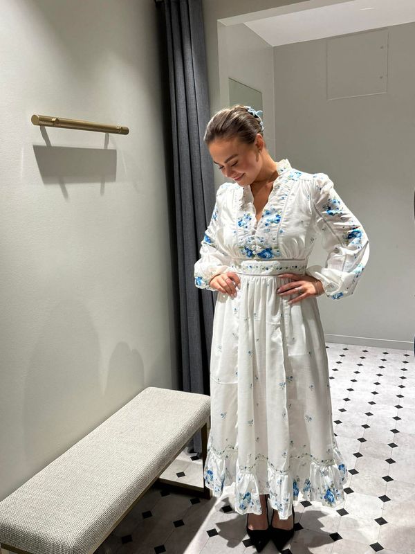 Zafira Kjole Lang Blå