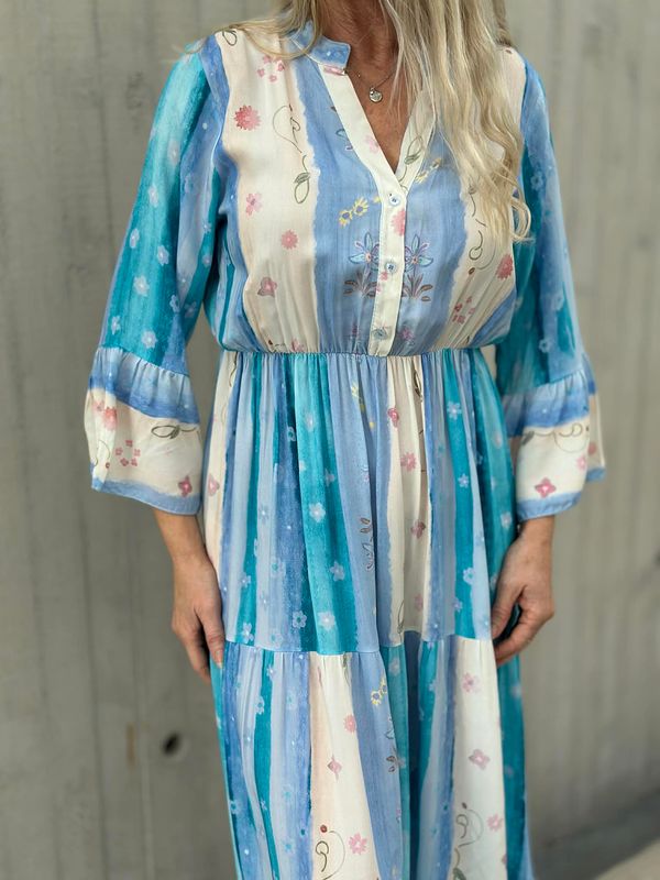 Amina Kjole Lys Blå