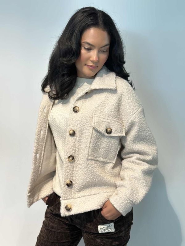 Lila Skjortejakke Beige