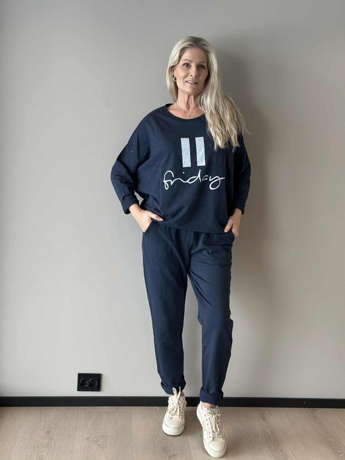 Hovedbilde Friday Joggedress Marine Blå