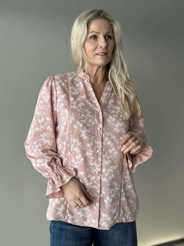 Carmen Bluse Rosa