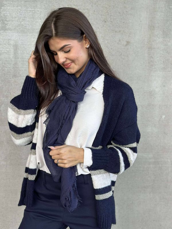 Viskose Skjerf Marine