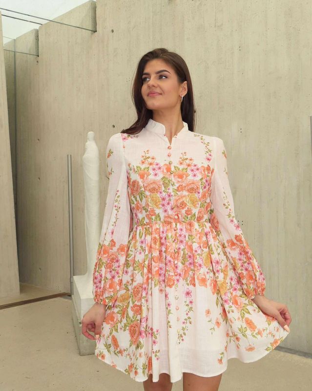Zaria Dress Kort Orange