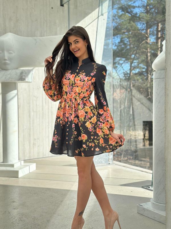 Zaria Dress Kort Sort