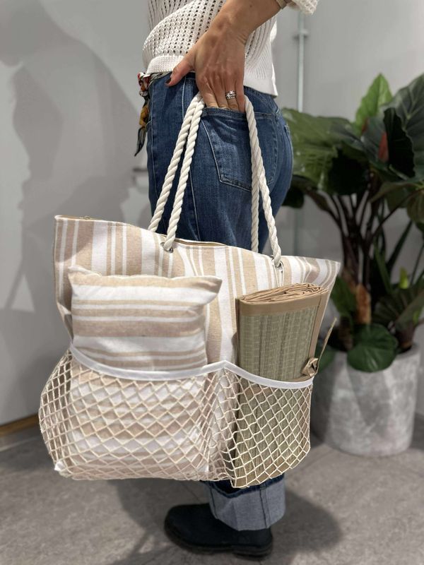 3-i-1 Strandveske Brown