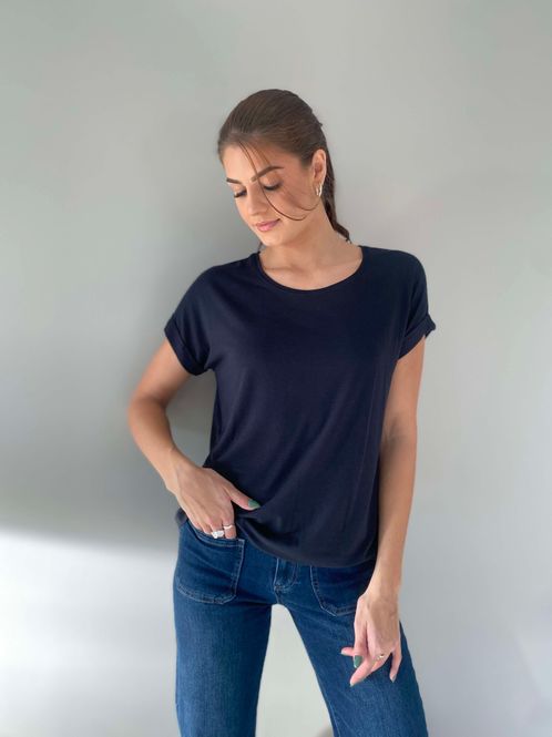 Hovedbilde Pepper Basic T-Skjorte Rund Hals Sort