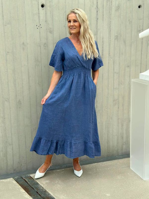 Daisy Linkjole Lang Blå