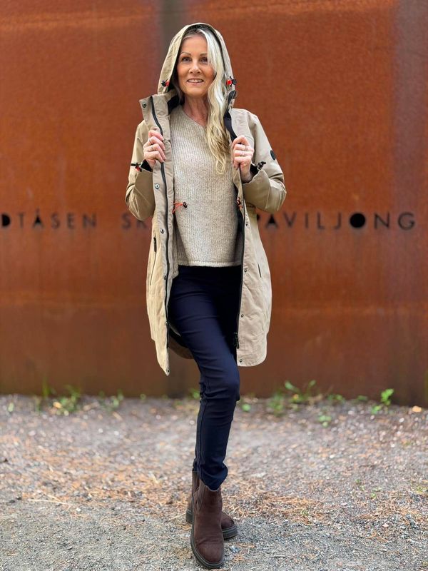 Alba Regnjakke Khaki