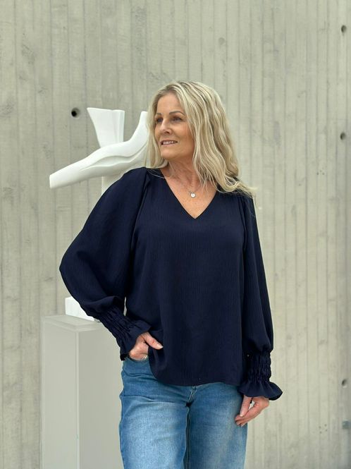 Hovedbilde Laila Bluse Marine Blå