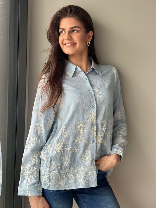 Sophia Bluse Blå