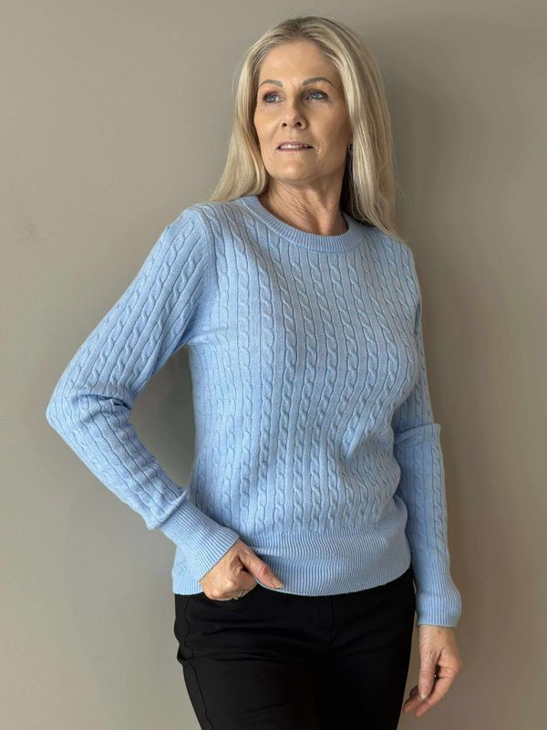 Maja Genser Lys Blå