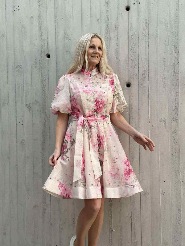 Valentina Kjole Kort Rosa