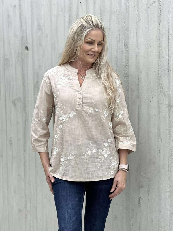 Helina Bluse Beige