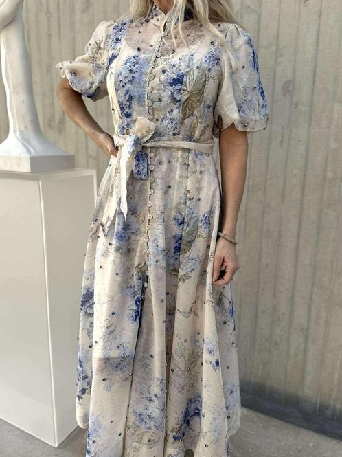 Hovedbilde Valentina Kjole Lang Blå