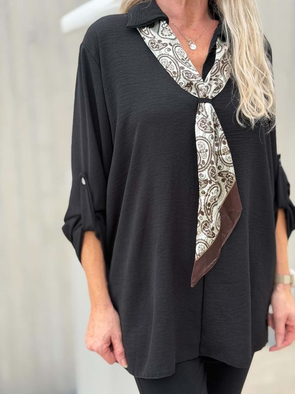 Mila Bluse Sort