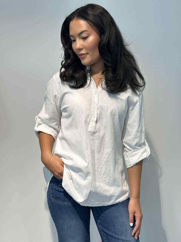 Cord Skjortebluse Hvit