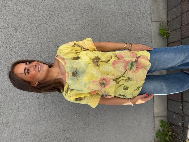 Linda Bluse Bloom Gul