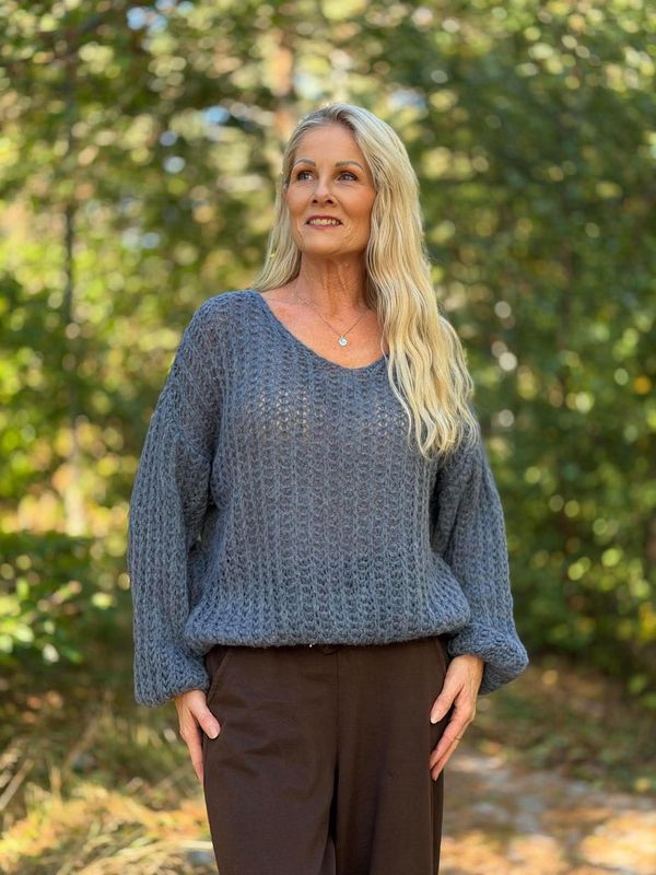 Niva Genser Jeans Blå