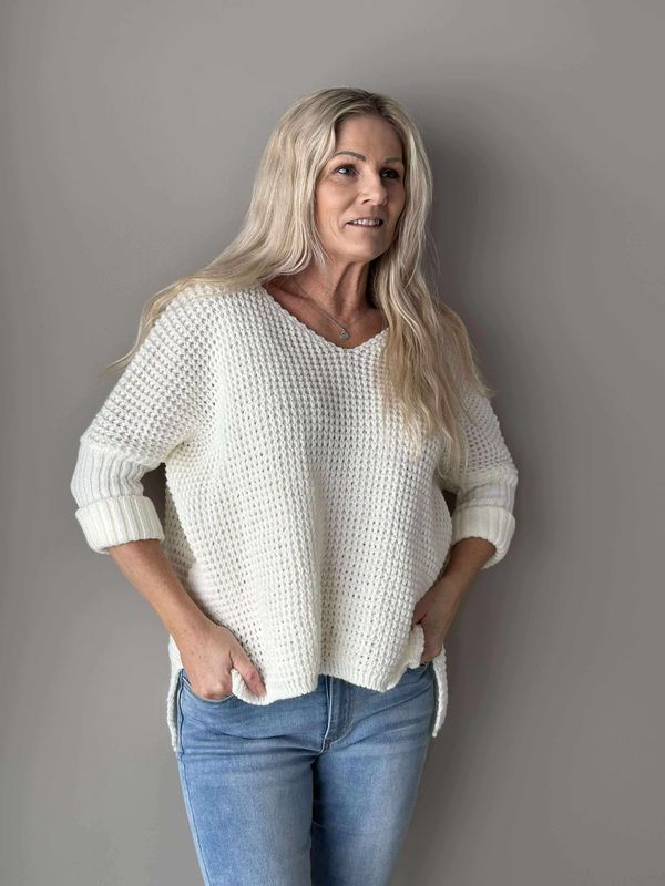 Pixie Genser Hvit