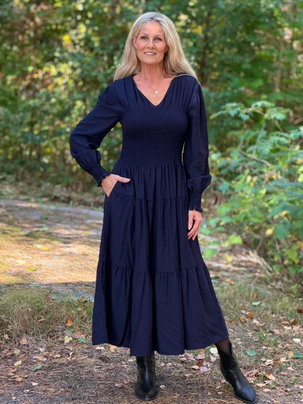 Ines Kjole Navy