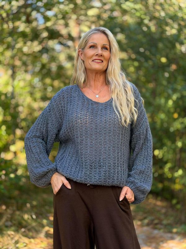 Niva Genser Jeans Blå